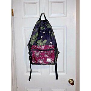HERSCHEL Nova Standard Backpack Floral Black Maroon Bookbag